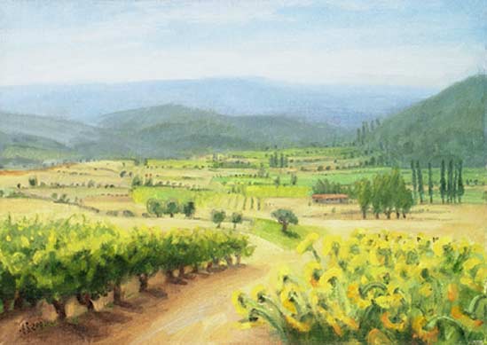 Landschaft am Mont Ventoux