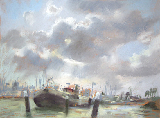 Oktoberhimmel ber Burgsluis
